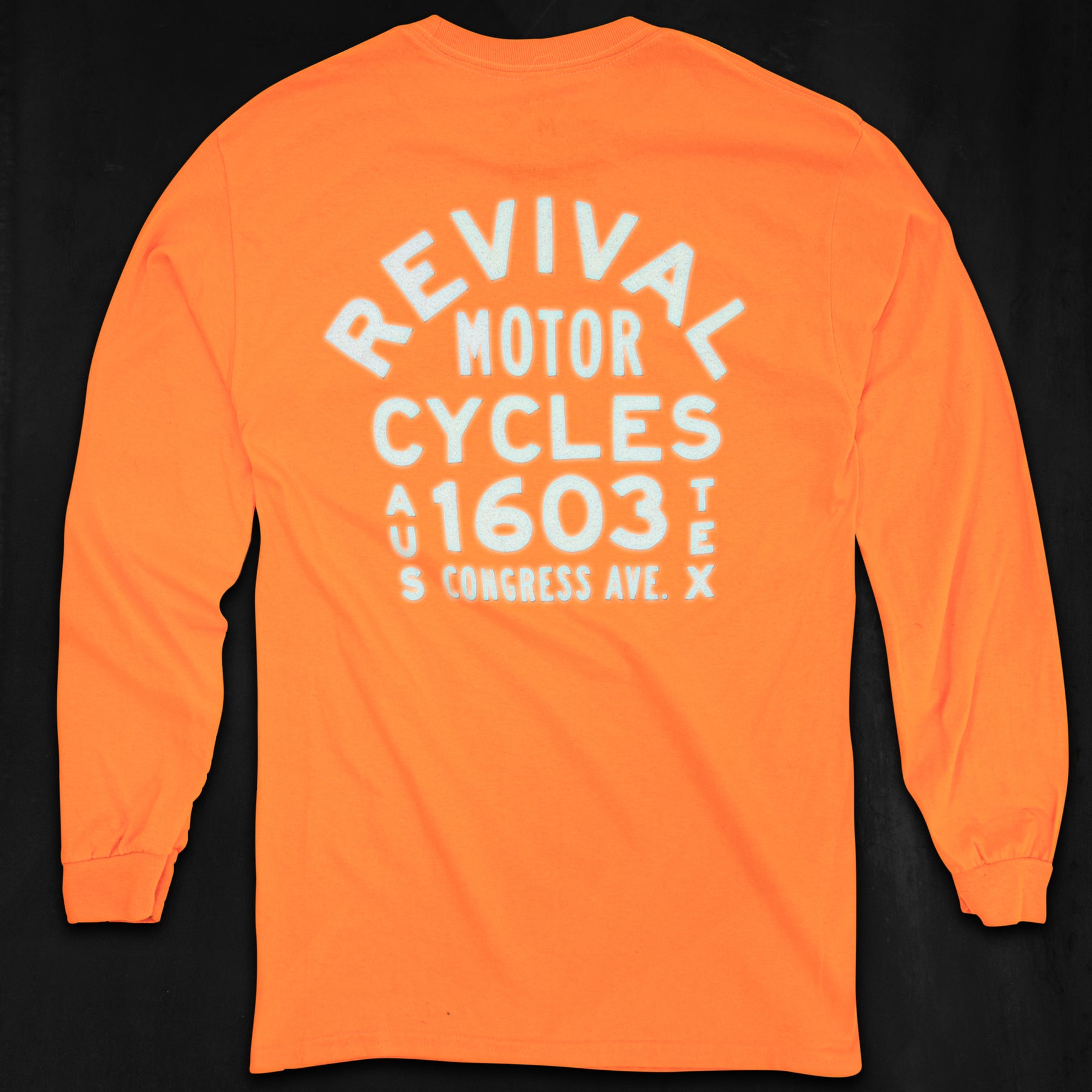 Revival Shop Long Sleeve T-Shirt - High Vis Orange | Revival – Revival ...