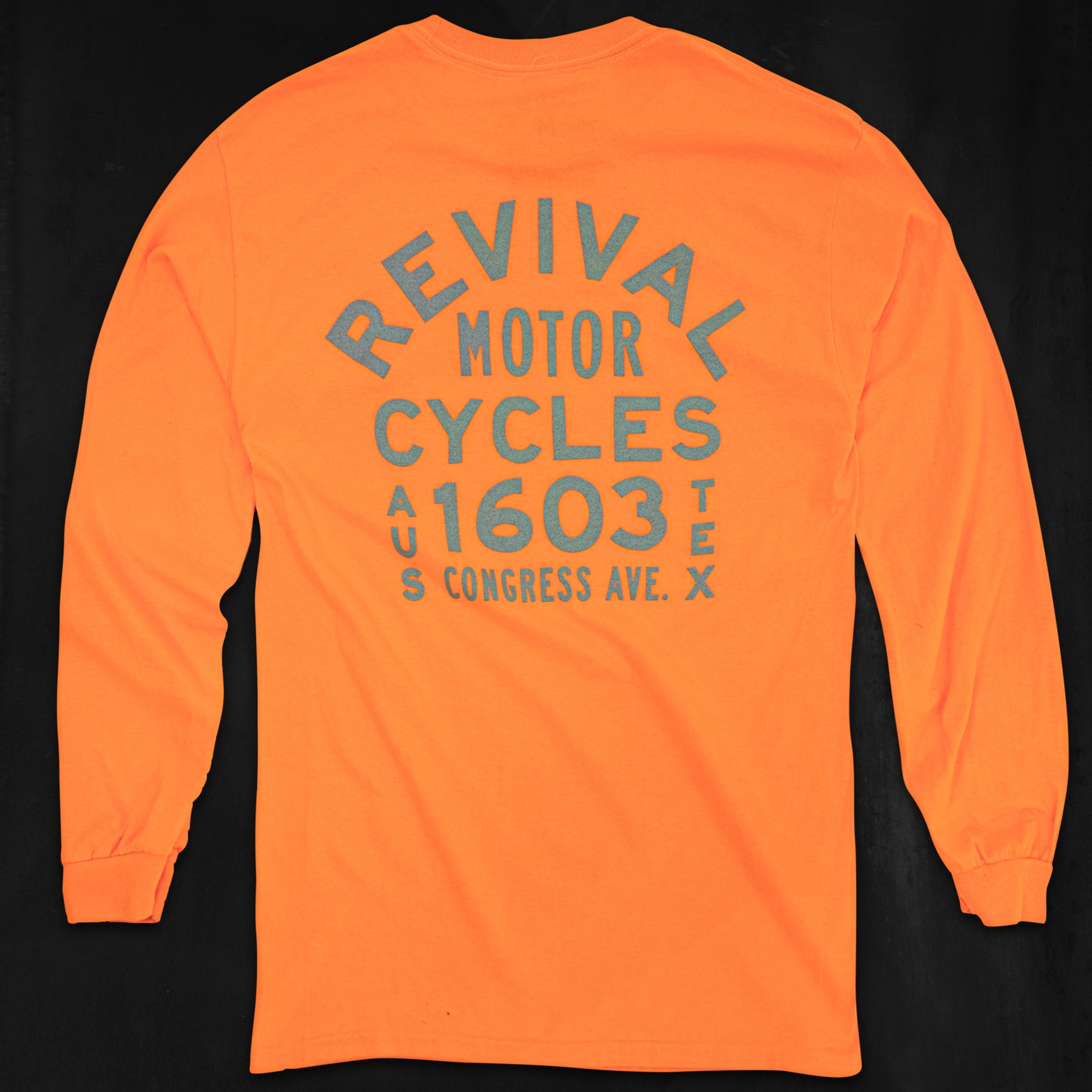Revival Shop Long Sleeve T-Shirt - High Vis Orange | Revival – Revival ...