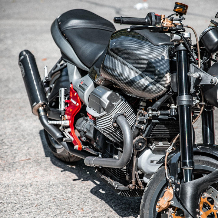 MOTO GUZZI ブラックシート 17-20 Moto Guzzi MGX-21 Rider Seat Cover (Carbon) – Luimoto