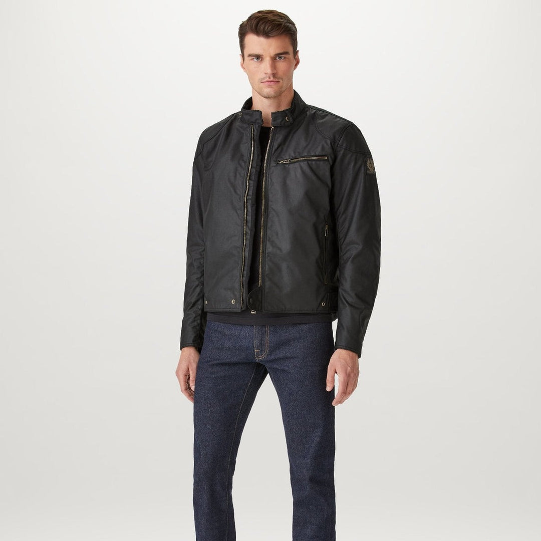 Belstaff Ariel Pro Waxed Cotton Jacket Grey Revival Revival Cycles