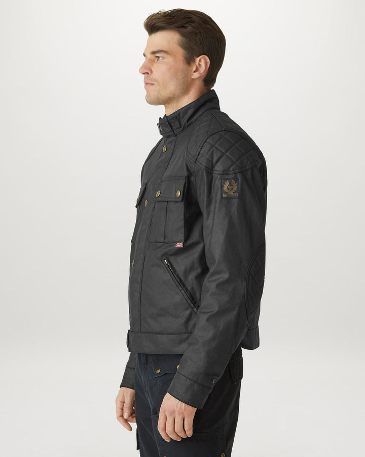Belstaff Brooklands 2.0 Waxed Cotton Jacket Black Revival Cycles