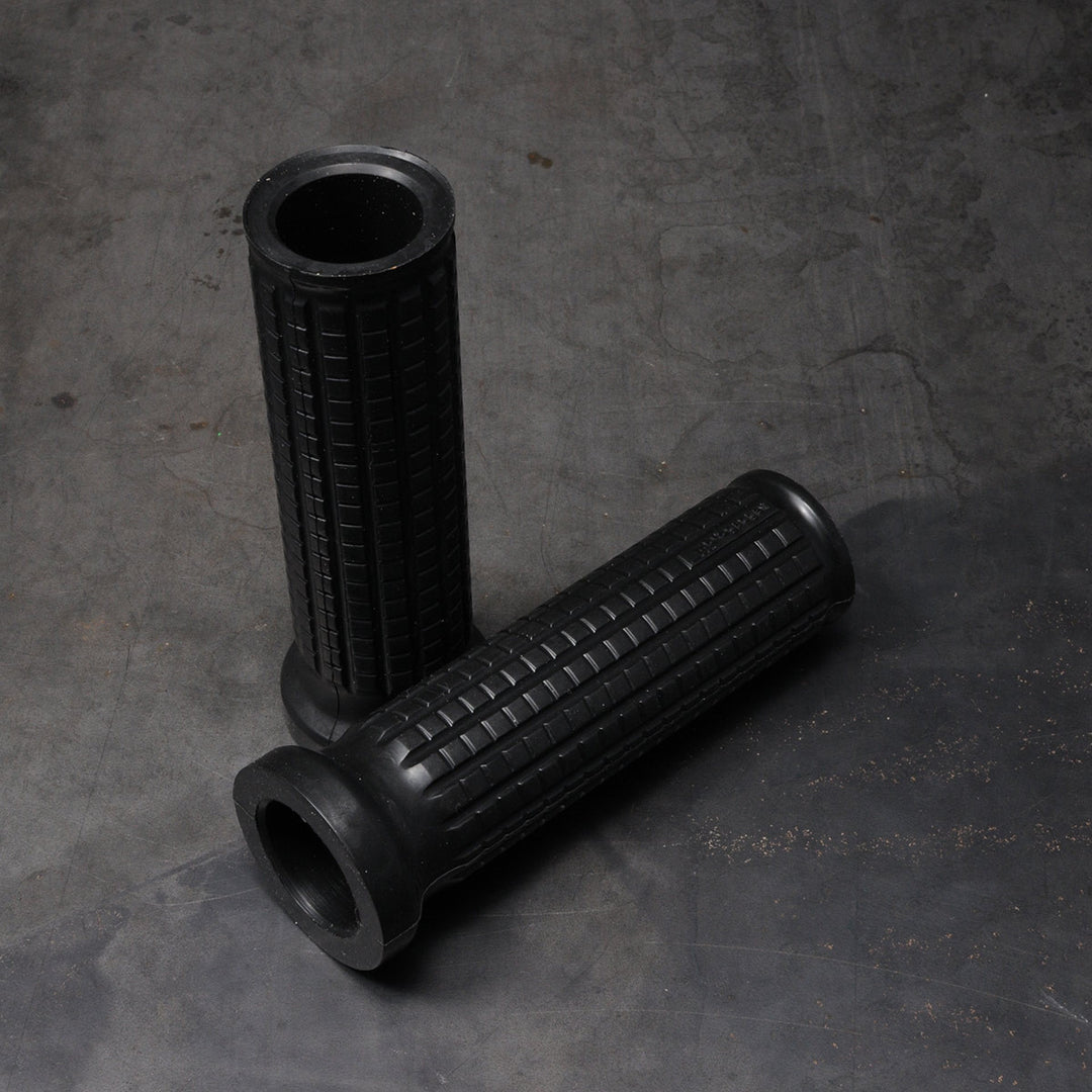 Motogadget Mo.Grip Soft Rubber Handlebar Grips | Anti-Vibration For 22mm (7/8") Bars | Black Motorcycle Grips