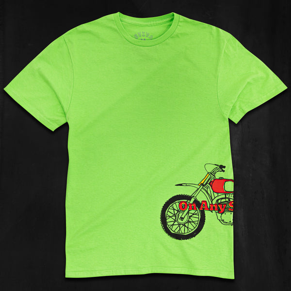 Revival X On Any Sunday Husquy T-Shirt - Green | Revival Cycles