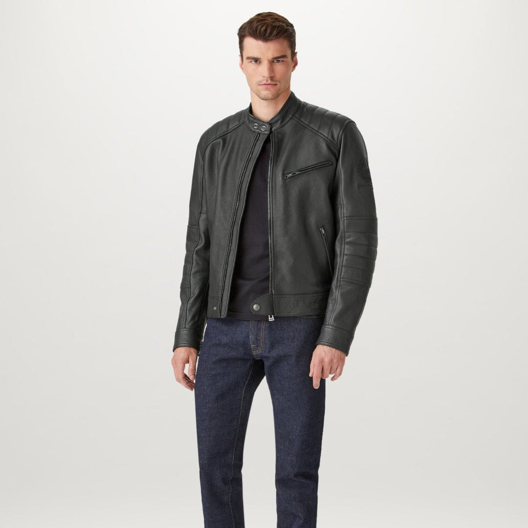 Belstaff Riser Leather Jacket - Black | Revival Cycles