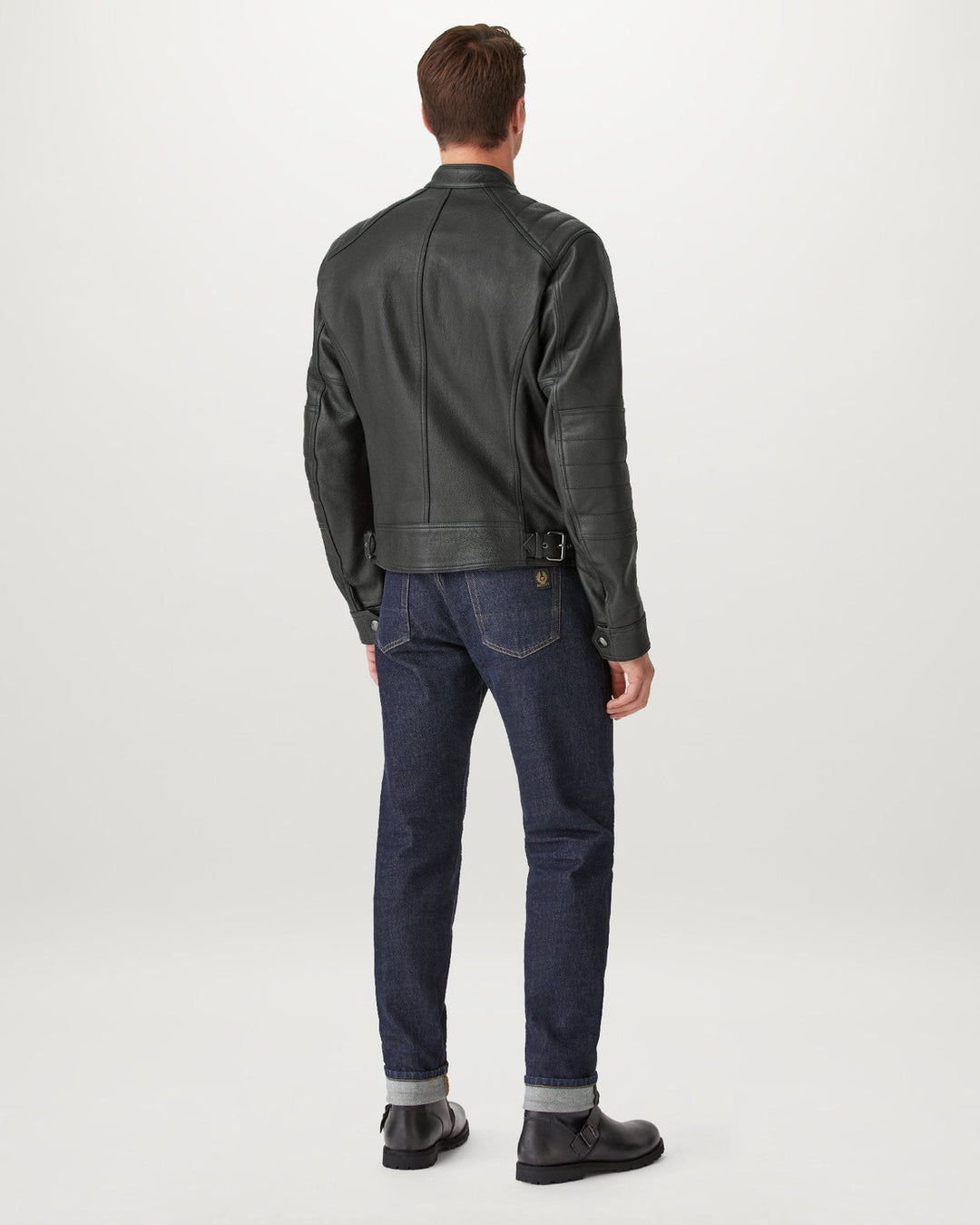 Belstaff Riser Leather Jacket Black Revival Cycles