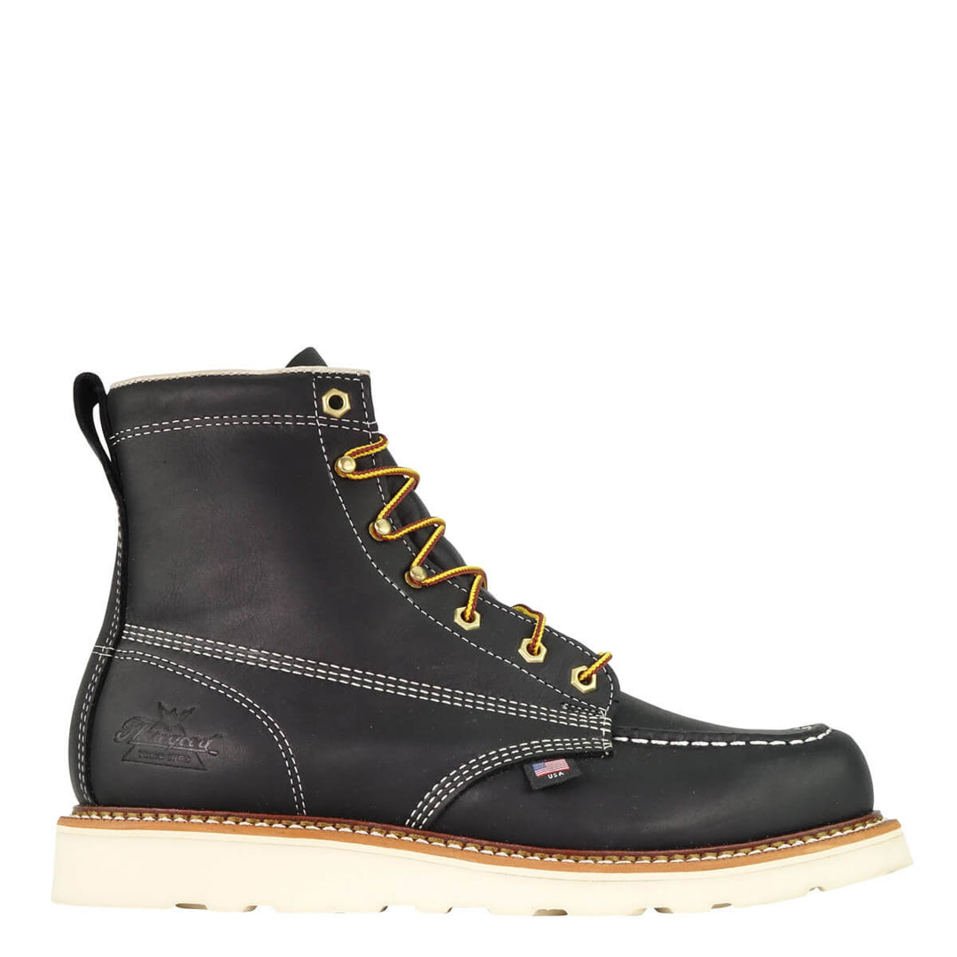 Thorogood American Heritage 6 Moc Toe Boots Black Revival Cycles