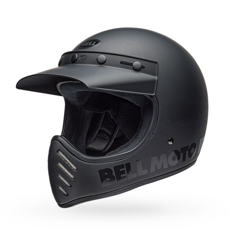 Bell Moto 3 - Matte/Gloss Blackout - Revival Cycles